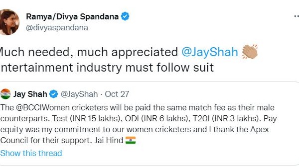 Equal pay for Cricketers; Celebrities React To BCCI Announcement