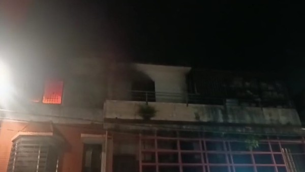 A medicine Godown Caught Fire due to Bursting of Firecrackers in Davanagere 