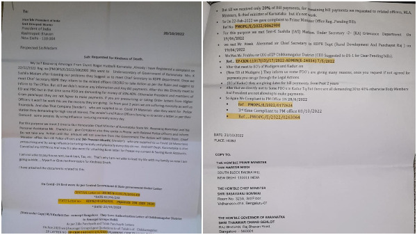 A Contractor from Hubli has Applied to the President for Euthanasia