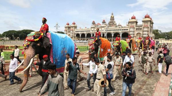 ಅಂಬಾರಿ ಆನೆ ಸುತ್ತ ಬಿಗಿಭದ್ರತೆ