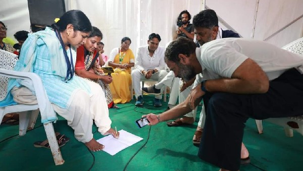 Bharat Jodo Yatra Continues in Chitradurga Despite Cloudy