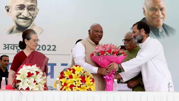 Congress Leader Rahul Gandhi Congratulated to new President Mallikarjun Kharge