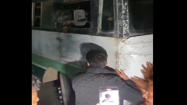 Himachal Election: Anurag Thakur pushed a bus that broke down on the highway