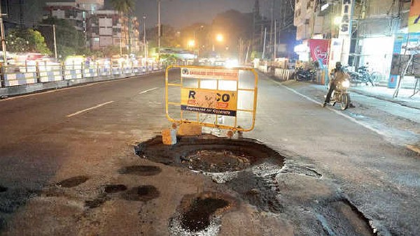  ಗುಣಮಟ್ಟದ್ದಲ್ಲದೇ ಅವಸರದಲ್ಲಿ ರಸ್ತೆ ದುರಸ್ತಿ