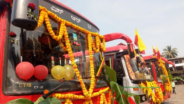 Three KSRTC Volvo Bus Service Start For Mangaluru Airport
