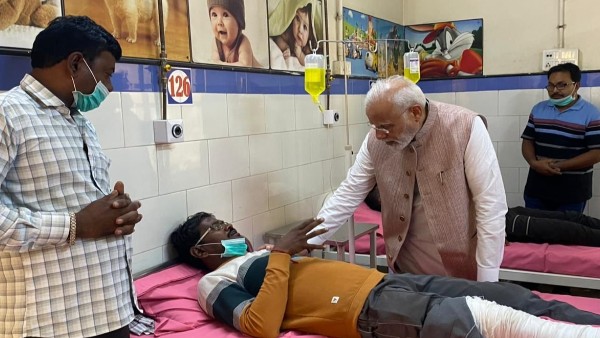 Narendra Modi Visits Site Of Gujarat Morbi Bridge Tragedy
