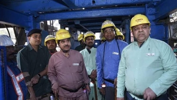 Pralhad Joshi who visited 225 meter deep Jhanjra mine