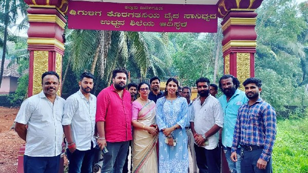 Actress Sapthami Gowda Visit Kateel Durga Parameshwari Temple Actress Sapthami Gowda Visit Kateel Durga Parameshwari Temple