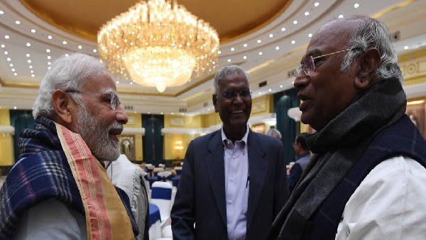 PM Narendra Modi Tea With Opposition Leaders At Meet - Smiles, Jokes, Holding Hands