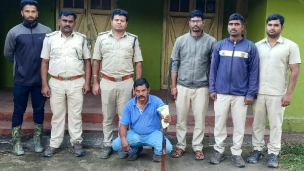 Man Firing on Dasara elephant Balarama