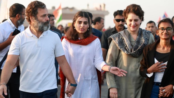 Priyanka Gandhi, Her Daughter, Husband Robert Vadra Joins Bharat Jodo Yatra 