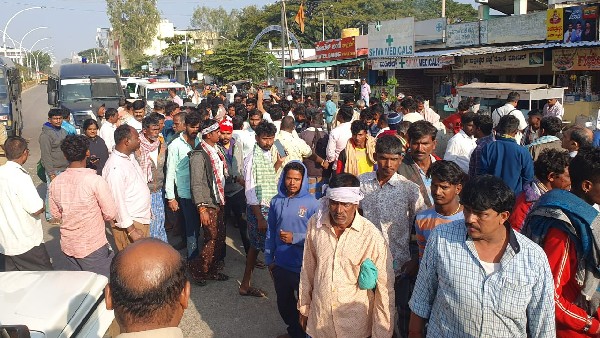 Farmers Protest at davangere