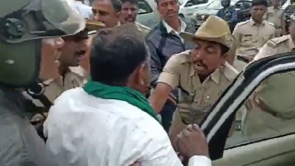 Farmer Leader Kuruba Shantakumar Arrested 