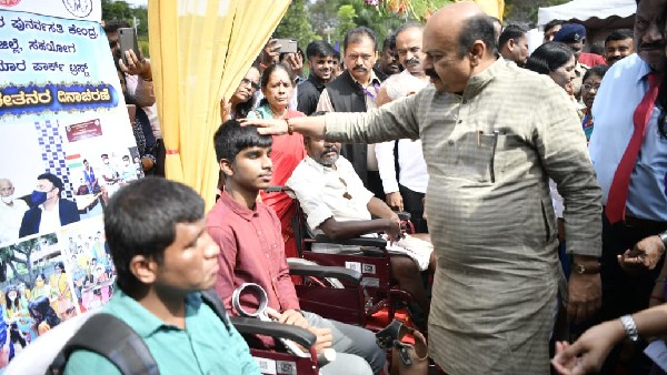 Announcement of treatment cost up to 5 lakhs for the health of disabled Says Basavaraj Bommai Announcement of treatment cost up to 5 lakhs for the health of disabled Says Basavaraj Bommai