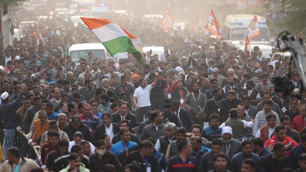 Kamal Haasan joins Rahul Gandhi’s Bharat Jodo Yatra in Delhi