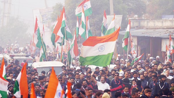 Rahul Gandhi Attacks BJP RSS during Bharat Jodo Yatra in Delhi