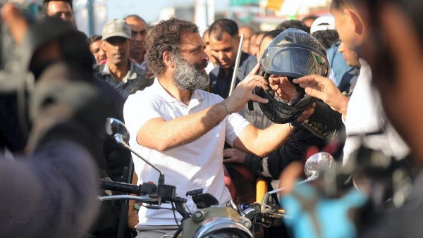 Rahul Gandhi does not like this bike !