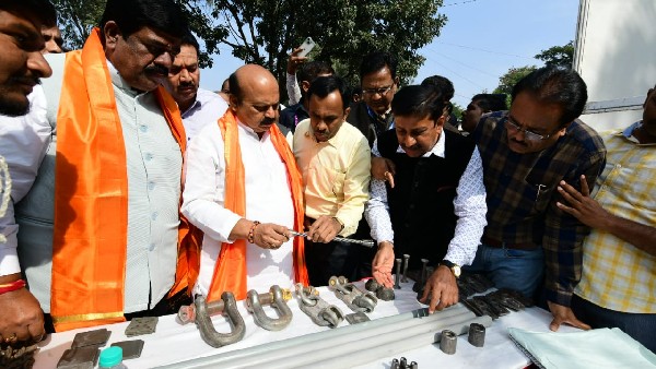  CM Basavaraj Bommai Inaugurates Rapid Road on Old Madras Road built by BBMP