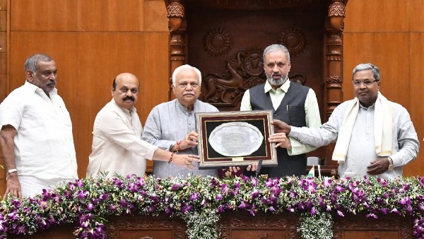 CM Bommai remembered Best MLA award RV Deshpande role model in political life