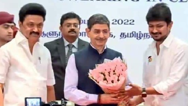 chief minister mk stalin son Udayanidhi Stalin sworn in as Tamil Nadu Minister