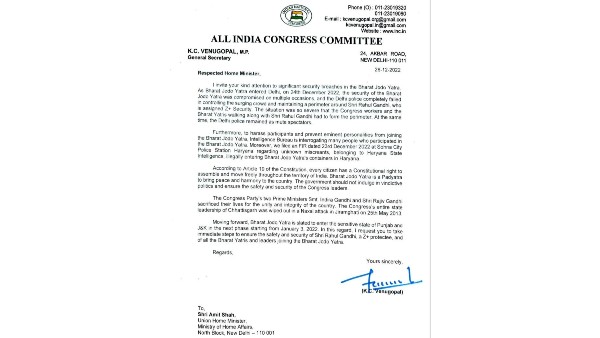  Congress Writes to Centre to Provide security for Rahul Gandhi 