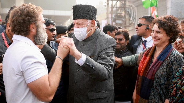 Farooq Abdullah Joins Congress Bharat Jodo Yatra