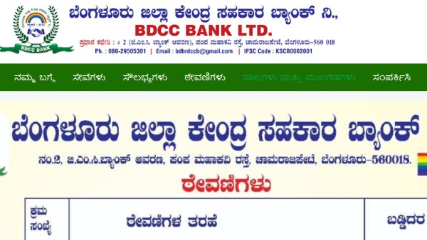 Bangalore District Central Cooperative Bank Recruitment Apply For 96 Post 