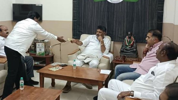 ಹೆಚ್. ನಾಗೇಶ್ ಡಿಕೆಶಿ ಭೇಟಿ