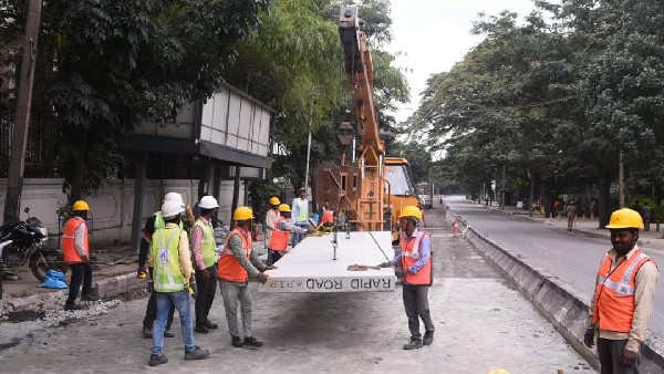 Indiranagar Rapid Road develops cracks within 30 days 