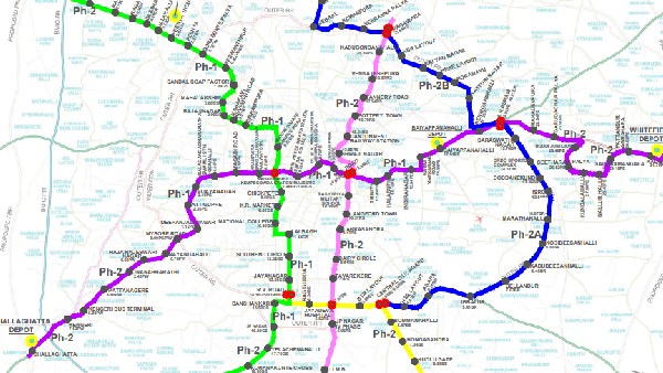 Metro rail takes 72 minutes Kengeri to Whitefield via Baiyappanahalli says BMRCL