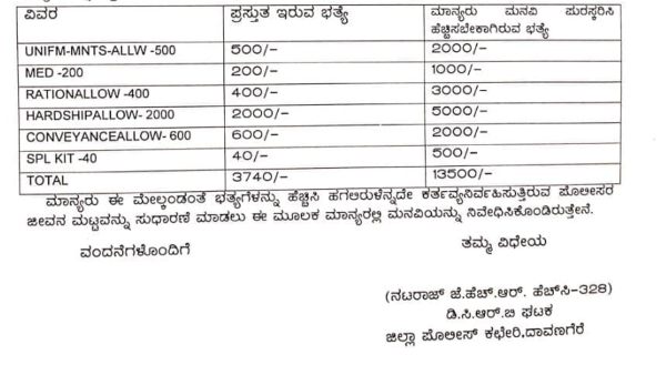Karnataka 7th Pay Commission Exceptions From Karnataka Police 