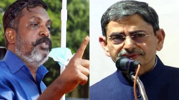 VCK activists protest against Tamil Nadu Governor 