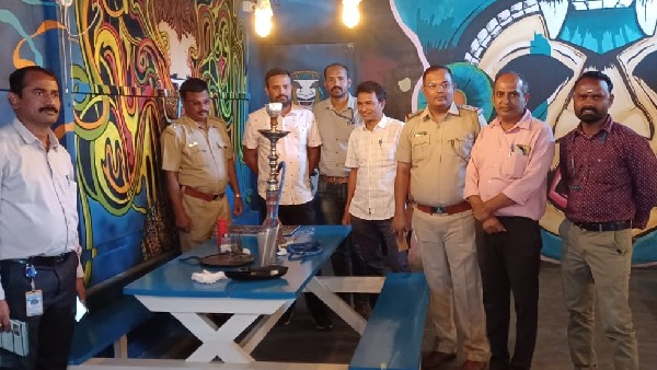 Maddur: Illegal hookah bar, Police raid on Wings Cafe