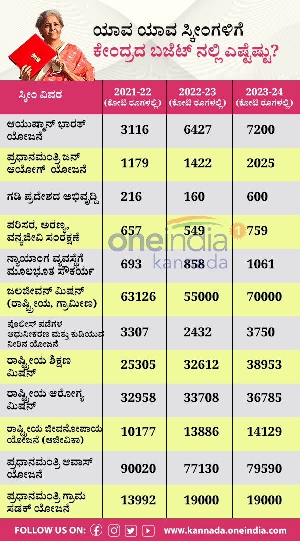 Union Budget 2023: How much grant has been announced for which Schemes, Know more