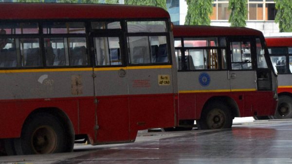 Police traced Stolen KKRTC bus from a bus stand in Telangana state 