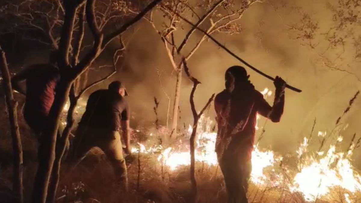 Fire Set At Churchegudda Reserve Forest
