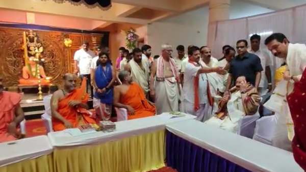 BJP National President JP Nadda Visits Udupi Sri Krishna Matha
