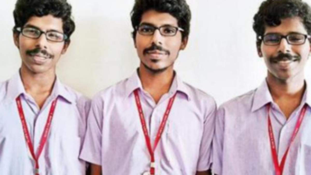 Visually impaired triplets of Surathkal clear CA foundation exam Visually impaired triplets of Surathkal clear CA foundation exam