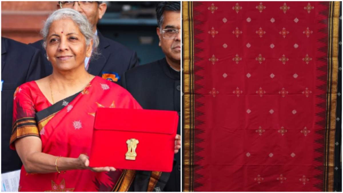 The Saree Worn By FM Nirmala Sitharaman For Budget 2023 Has Been Woven In Dharwad The Saree Worn By FM Nirmala Sitharaman For Budget 2023 Has Been Woven In Dharwad