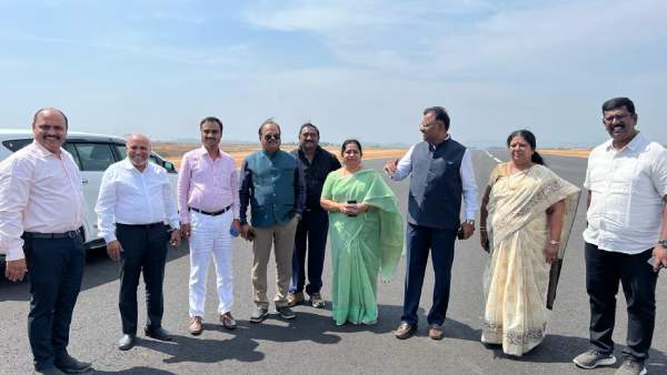 KSIIDC Chairman Inspects Shivamogga Airport 