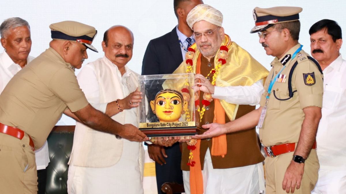 Amit Shah launched the first phase of bengaluru Safe City project 