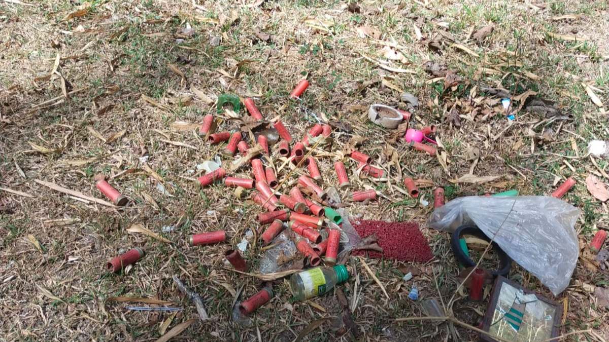 Mudigere: More than 60 firing cartridges found in reserve forest area