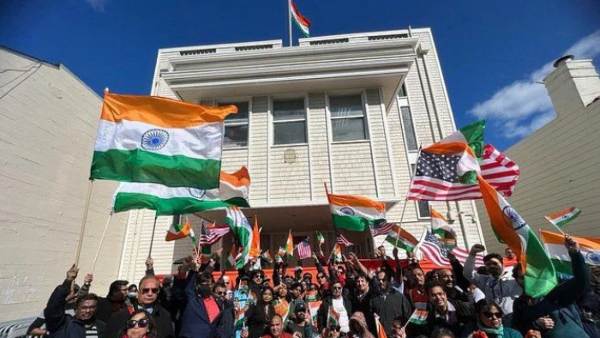California: Indians protest against Khalistani extremism