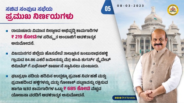 Cabinet Decides To Start Hampi Sugar Factory In Vijayanagar