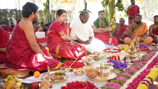 Shatha Chandika Yaga At Bidadi Kumaraswamy Farm House