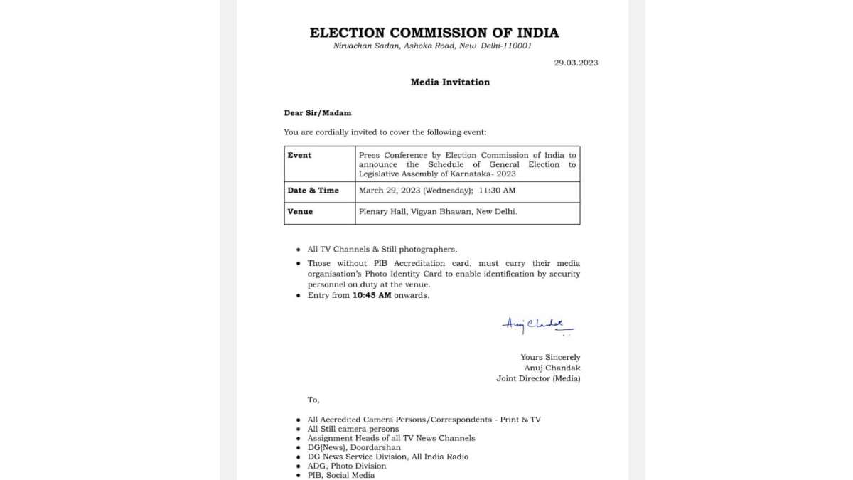 Election Commission to announce Karnataka Assembly polls schedule today
