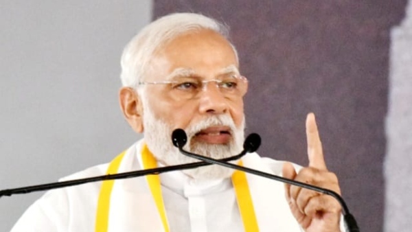 Congress Slams BJP Over Pic Of Rowdy Sheeter Ravi Greeting PM Narendra Modi