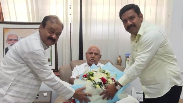 karnataka Assembly elections2023: Minister Narayana Gowda Meets BS Yediyurappa