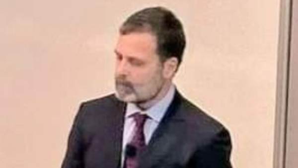 Rahul Gandhi appeared at Cambridge University with a new look 