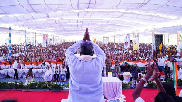 Congress Prajavani Yatra At Davanagere Honnali Pattana
